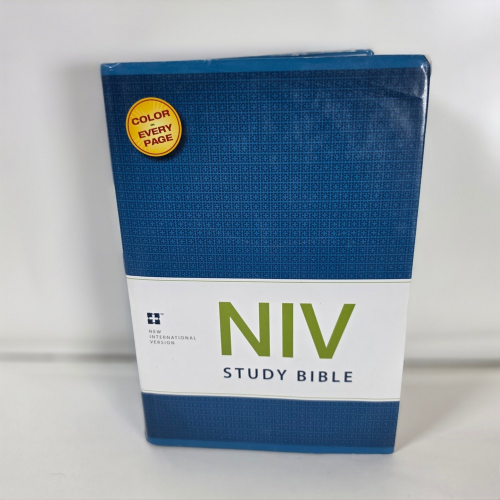 NIV Study Bible Fully Revised Edition Zondervan Blue Softcover Full‎ Color Page